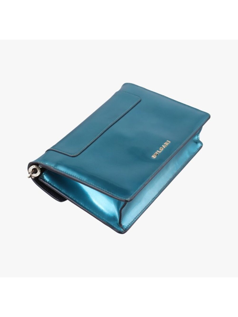 ★SOLD★ Bvlgari Serpenti Forever Blue Patent Shoulder - Picture 7 of 15